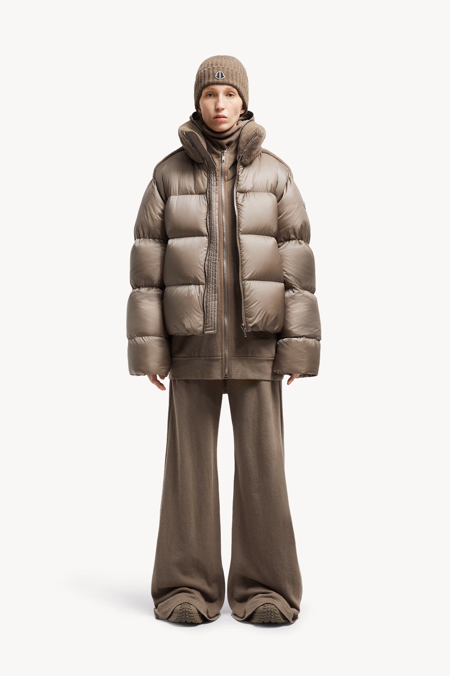 Pantalones deportivos de algodón Belas Moncler + Rick Owens De Género Neutro Marrón Grisáceo Moncler 7